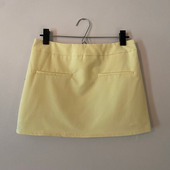 NWOT Peppermayo Women's size 4 Butter Yellow Sarah Micro Mini Skirt Lined - Picture 2 of 11